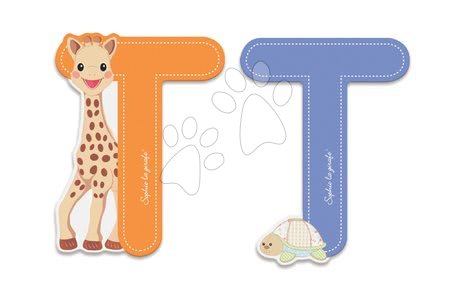 Kojenecké potřeby - Dřevěné písmeno T Sophie The Giraffe Janod