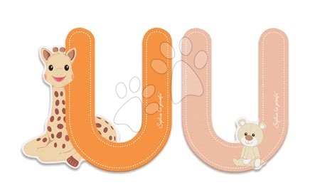 Kojenecké potřeby - Dřevěné písmeno U Sophie The Giraffe Janod