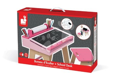 Školní lavice - Dřevěná školní lavice Pink&Pink Janod - 6