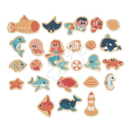 Магнити за деца | Страница 2 - Дървени магнитчета Морски свят Sea Life Magnets Janod_1