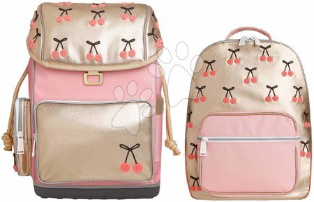 Školské potreby - Set školský batoh veľký Ergomaxx Cherry Pompon a školská taška batoh Bobbie Jeune Premier