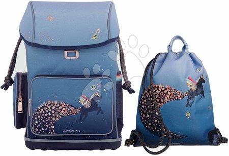 Školski pribor - Set školski ruksak veliki Ergomaxx Unicorn Universe i školska torba za tjelesni odgoj i cipele Jeune Premier