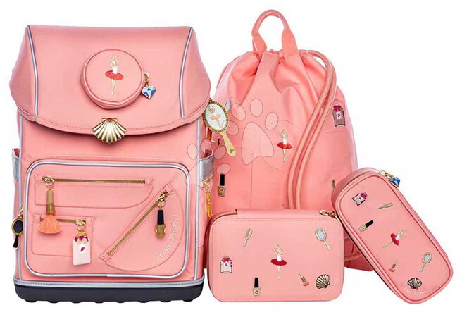 Iskolai kellékek - Szett nagy iskolatáska Ergomaxx Jewellery Box Pink Jeune Premier