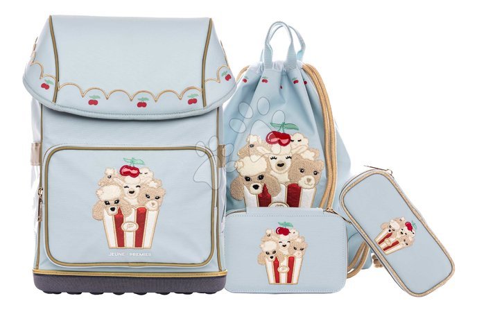 Schulbedarf-Sets vom Hersteller Jeune Premier - Set Schulranzen Ergomaxx Popcorn Jeune Premier – groß