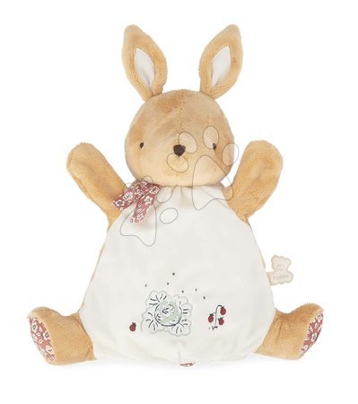 Loutky pro nejmenší - Plyšový zajačik bábkové divadlo Rabbit Doudou Puppet Petites Chansons Kaloo