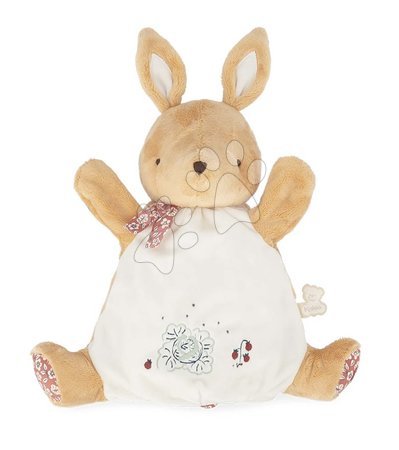 Plišaste igrače - Plišasti zajček lutkovno gledališče Rabbit Doudou Puppet Petites Chansons Kaloo