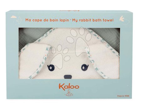 Kojenecké osušky - Osuška s kapucí pro nejmenší Zajíček Bath Towel Dove K'Doux Kaloo - 2