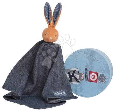 Hračky na mazlení DouDou - Plyšový králíček na mazlení Blue Denim Doudou _1