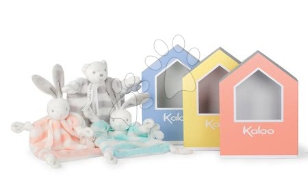 Hračky na mazlení DouDou - Plyšový zajíček na mazlení Bebe Pastel Doudou Kaloo - 8