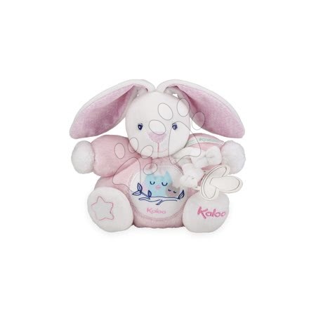Plyšové zajace - Plyšový zajac Imagine Chubby Kaloo svetielkujúci v darčekovom balení 18 cm ružový od 0 mes