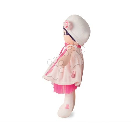 Păpuși de cârpă - Păpuşă pentru bebeluşi Perle K Tendresse Kaloo 40 cm în hăinuţă albă din textil fin în ambalaj de cadou de la 0 luni_1