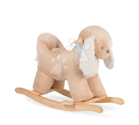 Spielzeuge für die kleinsten Kinder - Schaukelnder Plüschhund Les Amis Caramel Kaloo aus feinem weichem Plüsch creme-beige ab 12 Monaten