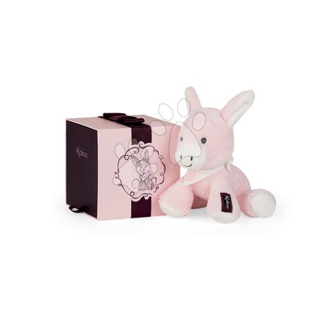 Jucării de pluș și textile - Măgăruş de pluş Les Amis Regliss Kaloo roz mediu 19 cm în cutie_1