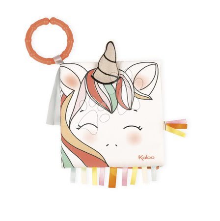 Kaloo - Carte din textil unicorn The happy Unicorn Activity Book Kaloo