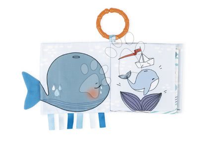 Hračky nad postýlku - Textilní knížka velryba The Sad Calf Activity Book Kaloo - 2