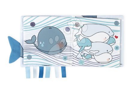 Hračky nad postýlku - Textilní knížka velryba The Sad Calf Activity Book Kaloo - 4