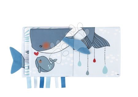 Hračky nad postýlku - Textilní knížka velryba The Sad Calf Activity Book Kaloo - 3