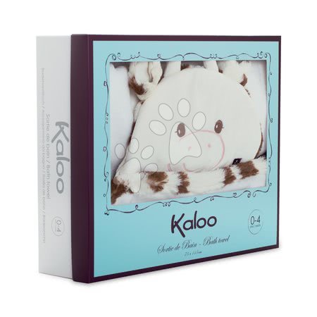 Otroška higiena - Brisača za najmlajše Kravica Les Amis Kaloo iz nežnega mehkega materiala krem-rjava_1