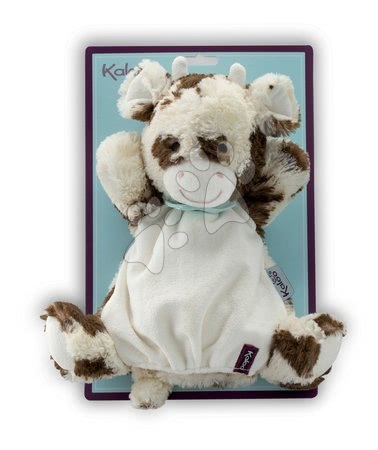Loutky pro nejmenší - Plyšová kravička loutkové divadlo Les Amis-Milky Vache Doudou Kaloo - 2