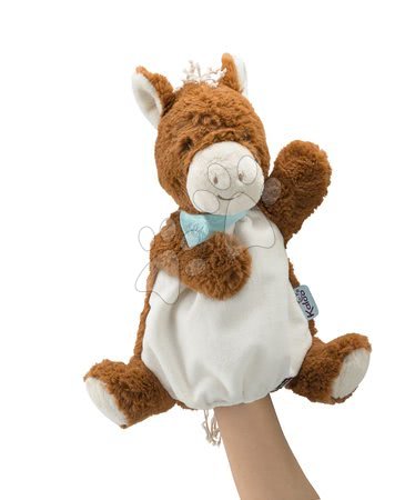 Loutky pro nejmenší - Plyšový koník loutkové divadlo Les Amis-Mocha Cheval Doudou Kaloo - 1