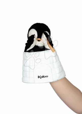 Plyšové hračky - Plyšový tučňák loutkové divadlo Gabin Penguin Kachoo Kaloo překvapení v iglú 25 cm pro nejmenší od 0 měs_1