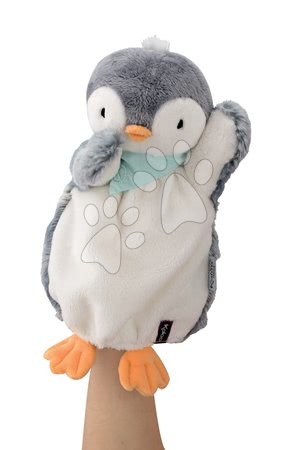 Kesztyűbábok - Plüss pingvin kesztyűbáb Les Amis-Penguin Doudou Kaloo - 1