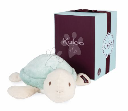 Jucării de pluș și textile - Broască țestoasă de pluș Pistache Tortoise Les Amis Kaloo verde 19 cm din pluș moale în cutie cadou de la 0 luni