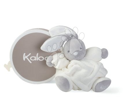 Plišaste igrače - Plišasti zajček Plume Chubby Kaloo 25 cm v darilni embalaži za najmlajše sivo-krem od 0 mes_1