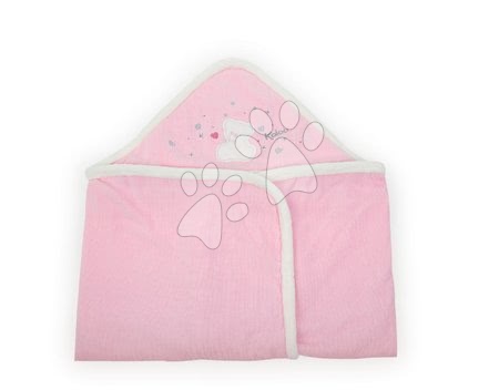 Otroška higiena - Brisačka z medvedkom za dojenčke Plume Kaloo s kapuco rožnata od 0 mes