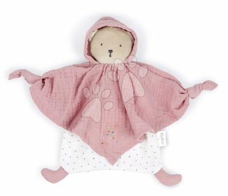 Hračky na maznanie a usínanie - Textilný medveď ružový Organic Cotton Doudou Bear Pink Kaloo_1