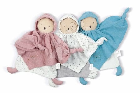 Hračky na mazlení DouDou - Textilní medvěd modrý Organic Cotton Doudou Bear Blue Kaloo - 3