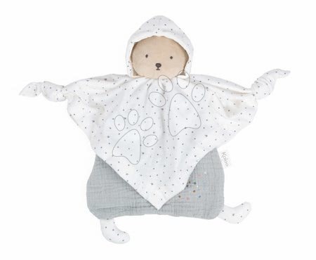 Hračky na maznanie a usínanie - Textilný medveď šedý Organic Cotton Doudou Bear Grey Kaloo_1