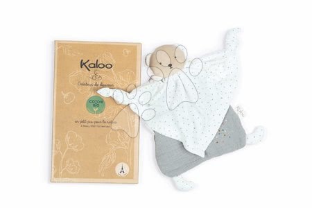 Hračky na mazlení DouDou - Textilní medvěd šedý Organic Cotton Doudou Bear Grey Kaloo - 2