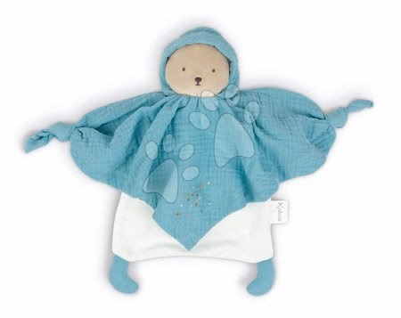 Hračky na mazlení DouDou - Textilní medvěd modrý Organic Cotton Doudou Bear Blue Kaloo_1