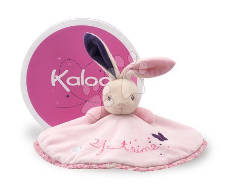 Hračky na mazlení DouDou - Plyšový králíček Petite Rose-Round Doudou Rabbit Love Kaloo - 1