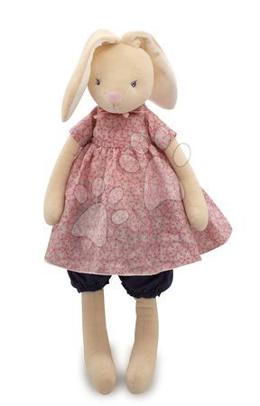 Păpuși de cârpă - Iepuraş de pluş păpuşă în rochiţă Petite Rose-Maxi Rabbit Doll Kaloo - 1