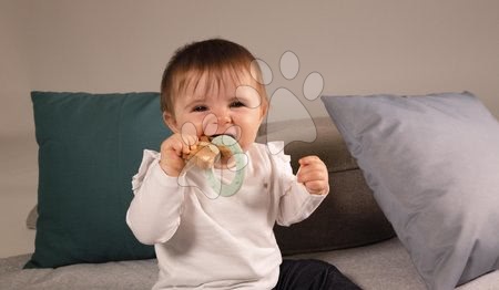 Pro miminka - Kousátko s dřevěnou liškou My Fox Teething Ring Home Kaloo - 1