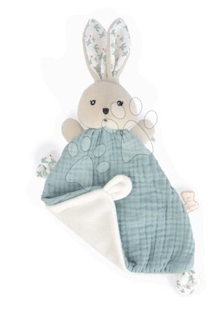 Hračky do postieľky  - Textilný zajačik na maznanie Colombe Rabbit Dove Doudou K'doux Kaloo modrý 20 cm z jemného materiálu od 0 mes_1