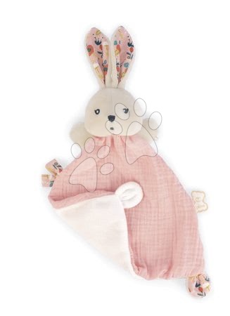 Hračky do postieľky  - Textilný zajačik na maznanie Coquelicot Rabbit Poppy Doudou K'doux Kaloo ružový 20 cm z jemného materiálu od 0 mes_1