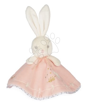Igrače za crkljanje in uspavanje - Plišasti zajček ninica Round Doudou Rabbit Pink Perle Kaloo - 2