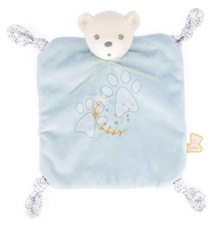 Hračky pre najmenších - Plyšový medveď na maznanie Round Doudou Bear Blue Perle Kaloo