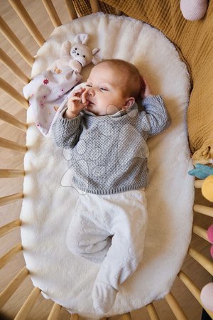 Hračky na maznanie a usínanie - Plyšová myška na maznanie Mouse Carré Doudou Kaloo - 10
