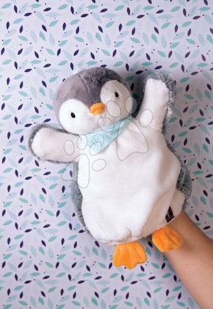 Kesztyűbábok - Plüss pingvin kesztyűbáb Les Amis-Penguin Doudou Kaloo - 3
