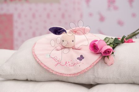 Hračky na mazlení DouDou - Plyšový králíček Petite Rose-Round Doudou Rabbit Love Kaloo - 4