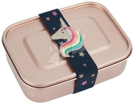 Genți pentru prânz - Bandă elastică pentru caserolă prânz Lunchbox Elastic Unicorn Gold Jeune Premier - 1