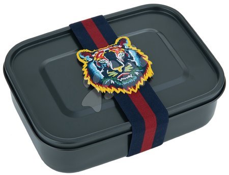 Boxy na desiatu - Elastická páska na box s desiatou Lunchbox Elastic Tiger Navy Jeune Premier_1