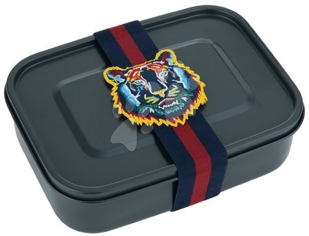 Mint a suliban - Rugalmas gumiszalag tízórais dobozra Lunchbox Elastic Tiger Navy Jeune Premier_1