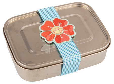 Školské potreby - Elastická páska na box s desiatou Lunchbox Elastic Vichy Love Blue Jeune Premier_1