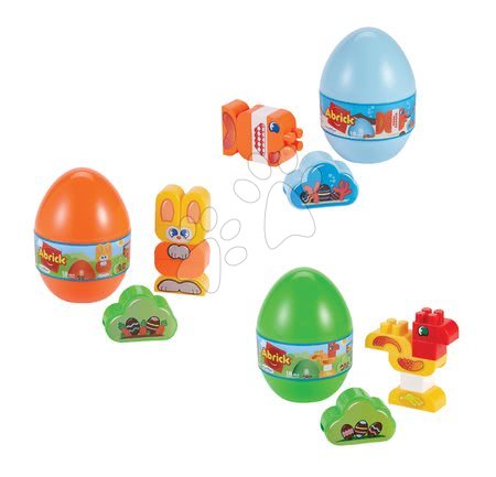 Abrick építőkockák - Építőjáték Tojás állatkával Animals Eggs Écoiffier - 1