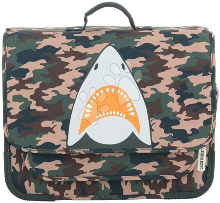 Šolske potrebščine - Šolska aktovka Schoolbag Paris Large Camo Shark Jack Piers